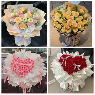 运城市平陆芮城县永济河津市花店同城配送女友生日情人节玫瑰花束