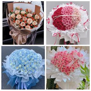 江苏南京市江宁六合溧水高淳区同城花店情人节送女友老婆玫瑰鲜花