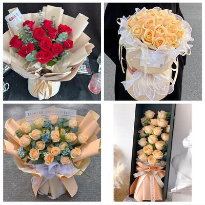 辽宁鞍山市铁东铁西立山千山区鲜花店同城配送女神节玫瑰花束礼盒