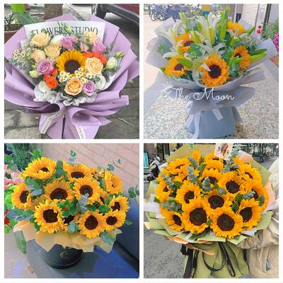成人礼高考毕业向日葵花束广东湛江市麻章区遂溪县徐闻县同城花店