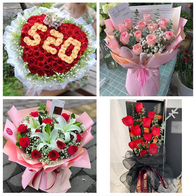 女神节订红玫瑰中卫市沙坡头区中宁县海原县同城鲜花店送女友老婆