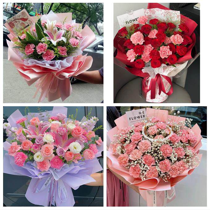 抚州市溪县资溪县东乡广昌县同城鲜花店38节送长辈女士康乃馨百合