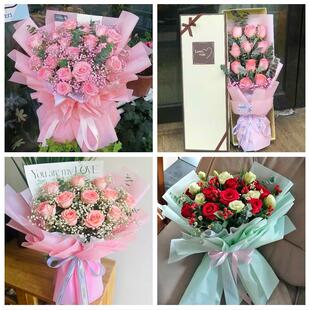 上海市浦东新区浦兴路东明路鲜花店同城送女朋友闺蜜女神节红玫瑰