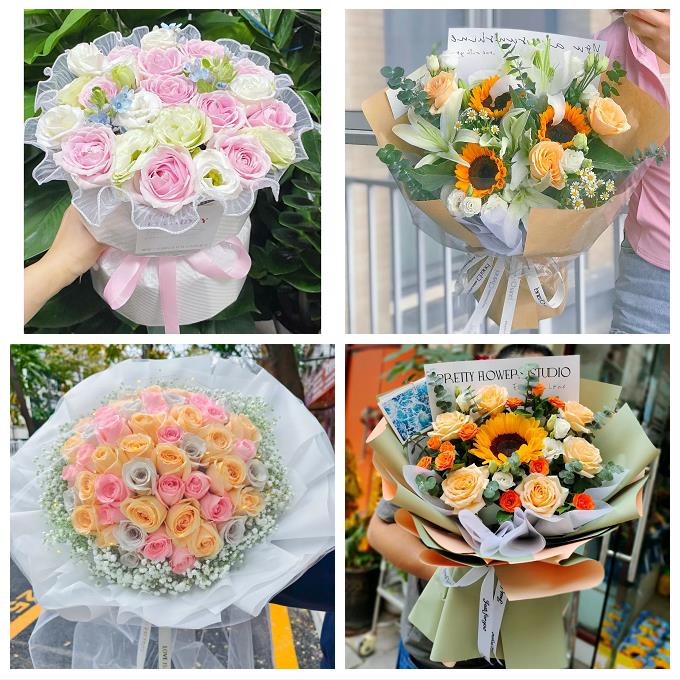 芜湖市芜湖县繁昌南陵无为县鲜花店同城送女朋友玫瑰混搭生日花束