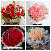 女神节订红玫瑰送衢州市开化县龙游县江山市同城鲜花店送女友老婆