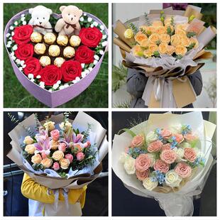 女神节订红玫瑰送西宁市大通县湟中县湟源县同城鲜花店送女友老婆