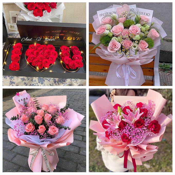 湖北恩施市利川市建始县巴东县同城鲜花店订33朵玫瑰送情人女朋友