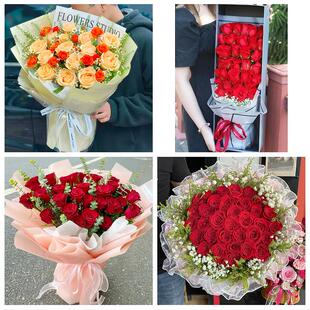 江西赣州市章贡区赣县区信丰县同城鲜花店情人节玫瑰表白女友老婆