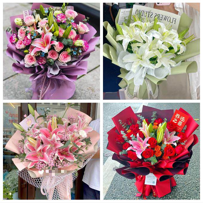重庆市丰都县垫江县忠县云阳县鲜花店同城送玫瑰香水百合生日花束