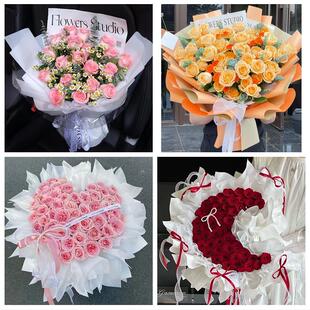 甘肃平凉市崆峒区泾川县华亭市鲜花店同城配送女神节玫瑰花束礼盒