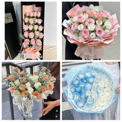 广西百色靖西市德保那坡凌云县鲜花店同城配送女神节玫瑰花束礼盒