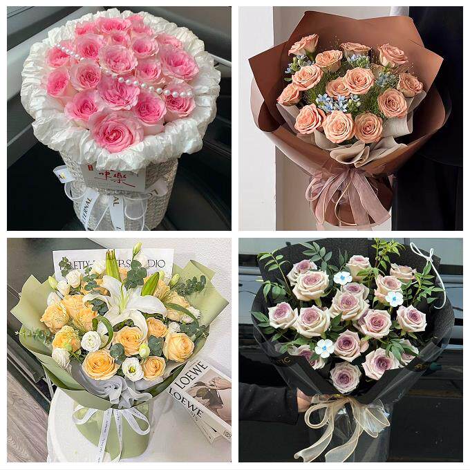 广东省茂名市化州市信宜市附近鲜花店同城配送女神节玫瑰花束礼盒