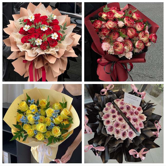 乐山市市中区沙湾区五通桥区鲜花店卡布碎冰蓝紫玫瑰花束同城配送