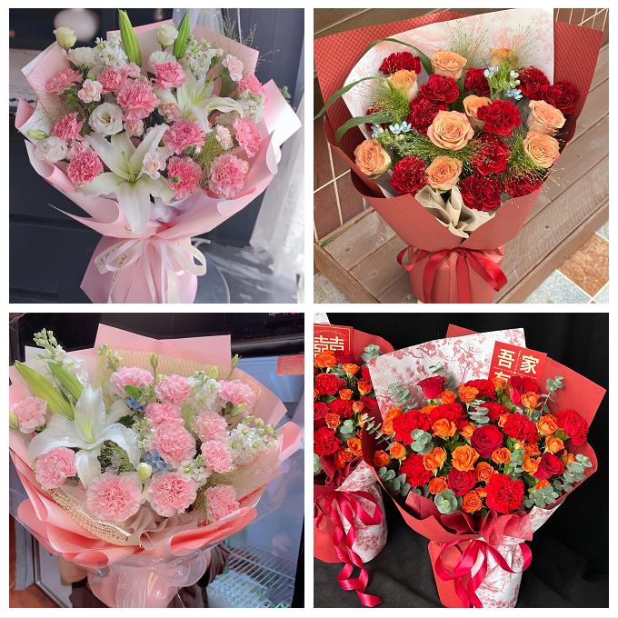 唐山市乐亭迁西玉田县唐海县鲜花店同城配送康乃馨父母生日看病人