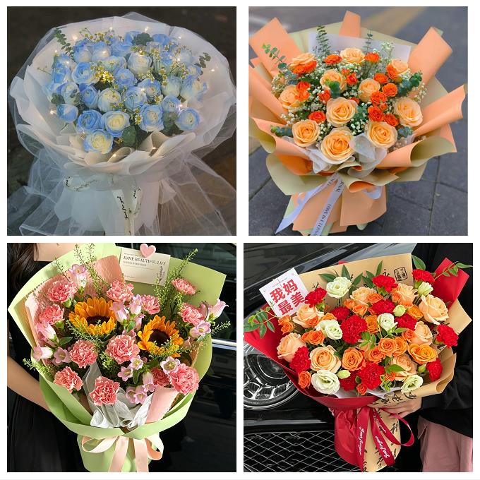 淄博市周村区桓台高青沂源县同城鲜花店父亲节向日葵花束男士生日