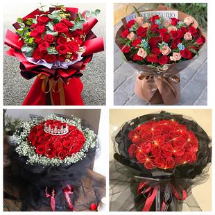 黔东南州施秉三穗岑巩天柱县同城鲜花店情人节表白送玫瑰花束礼盒