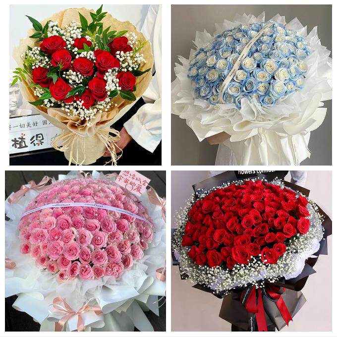 锦州市黑山县义县凌海北镇市同城鲜花店情人节表白送玫瑰花束礼盒