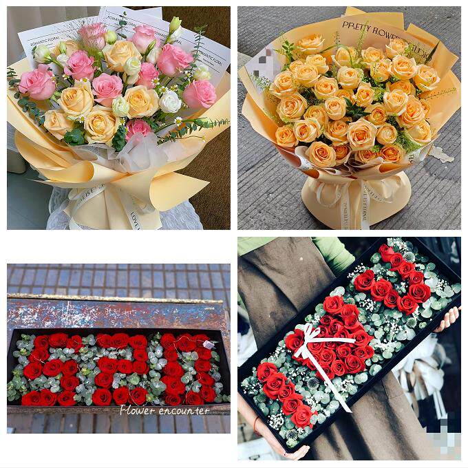 宁夏中卫市沙坡头区中宁海原县同城鲜花店送女友生日圣诞玫瑰花束