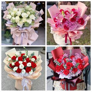 山西长治市屯留县平顺县黎城县同城鲜花店订33朵玫瑰送情人女朋友