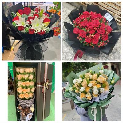 天津市东丽区张贵庄丰年村万新鲜花店同城配送媳妇女友圣诞节玫瑰