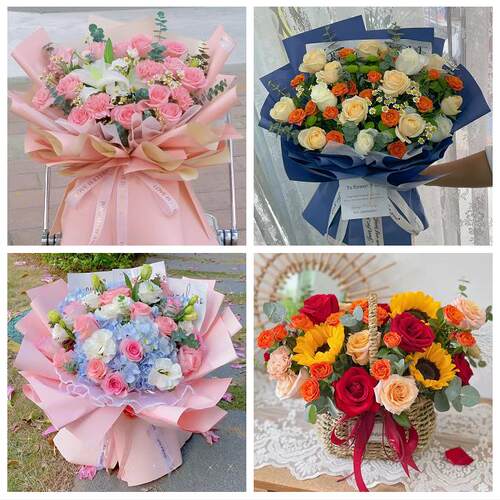 泉州市惠安安溪永春县德化县花店同城送男女友领导玫瑰混搭鲜花束