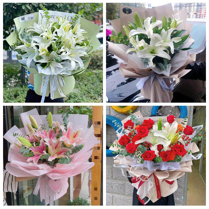 玫瑰香水百合送老婆朋友生日贵阳市白云区观山湖区开阳县同城花店