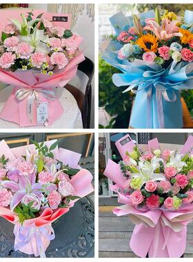 福州市永泰平潭县福清长乐市鲜花店同城送婆婆岳母亲节康乃馨花束