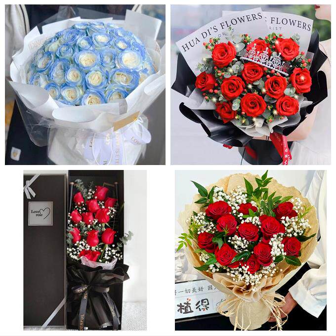 恩施州恩施市利川建始巴东县同城鲜花店情人节表白送玫瑰花束礼盒