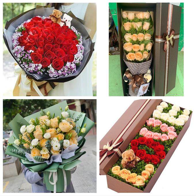 云南玉溪市峨山县新平县元江县鲜花店同城配送媳妇女友圣诞节玫瑰