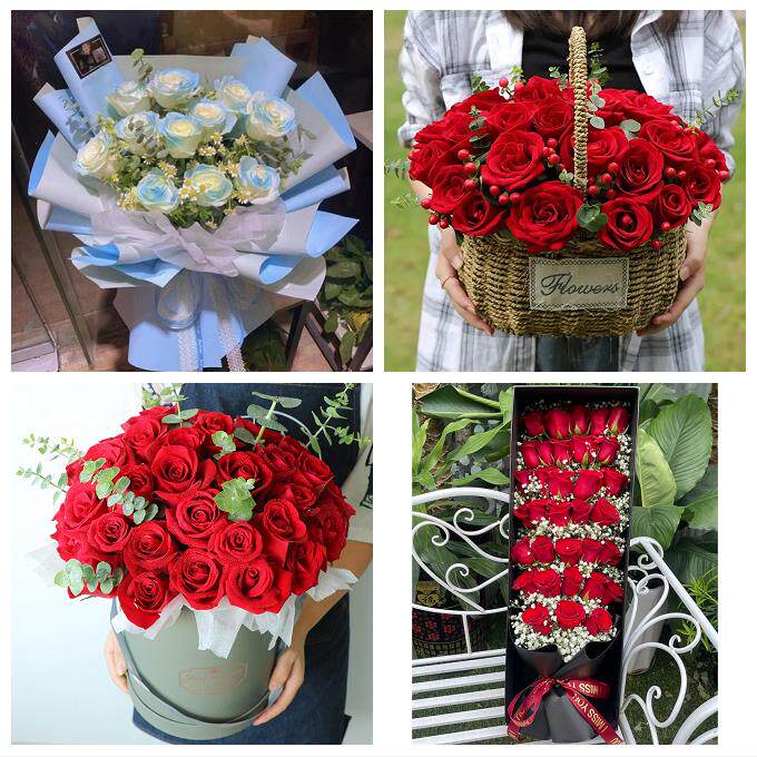 抚州市溪县资溪县东乡广昌县同城鲜花店情人节表白送玫瑰花束礼盒