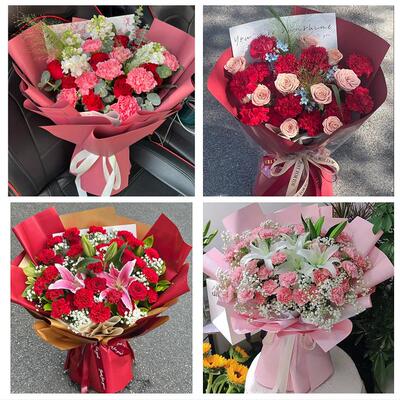 三门峡市卢氏县义马市灵宝市同城鲜花店订38妇女节康乃馨百合花束