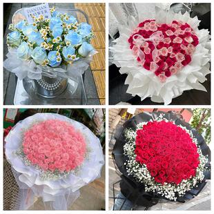 广东云浮市云城区云安区新兴县同城鲜花店情人节玫瑰表白女友老婆