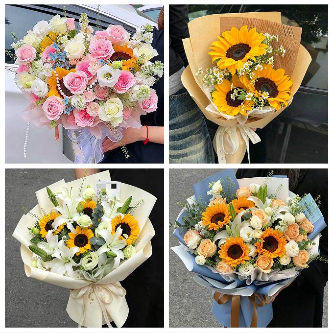 泉州市惠安安溪永春县德化县同城鲜花店成人礼高考向日葵玫瑰花束