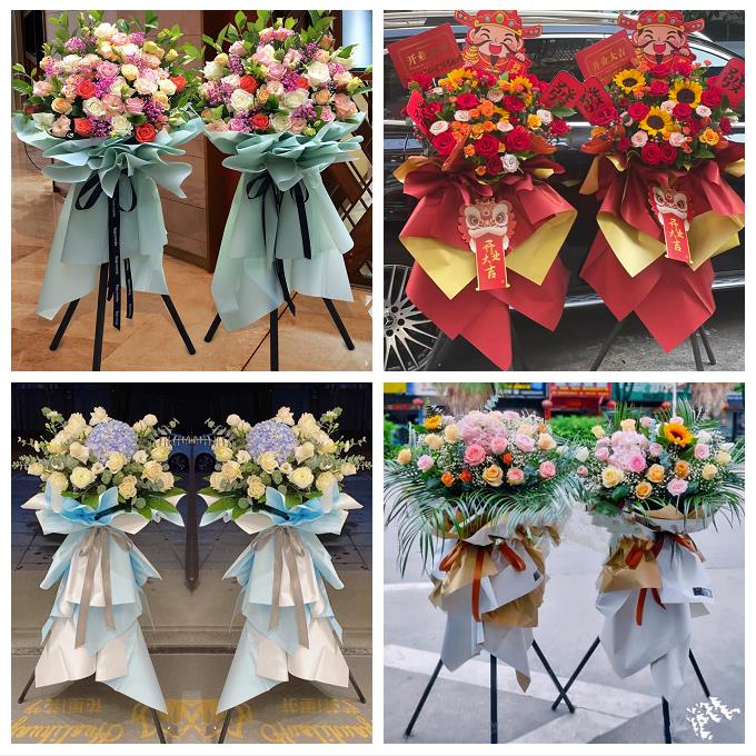 淄博市周村区桓台高青沂源县鲜花店同城配送朋友乔迁新店开业花篮