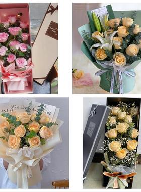 北京市东城区天坛永定门外街道同城鲜花店玫瑰草莓花束送女友闺蜜