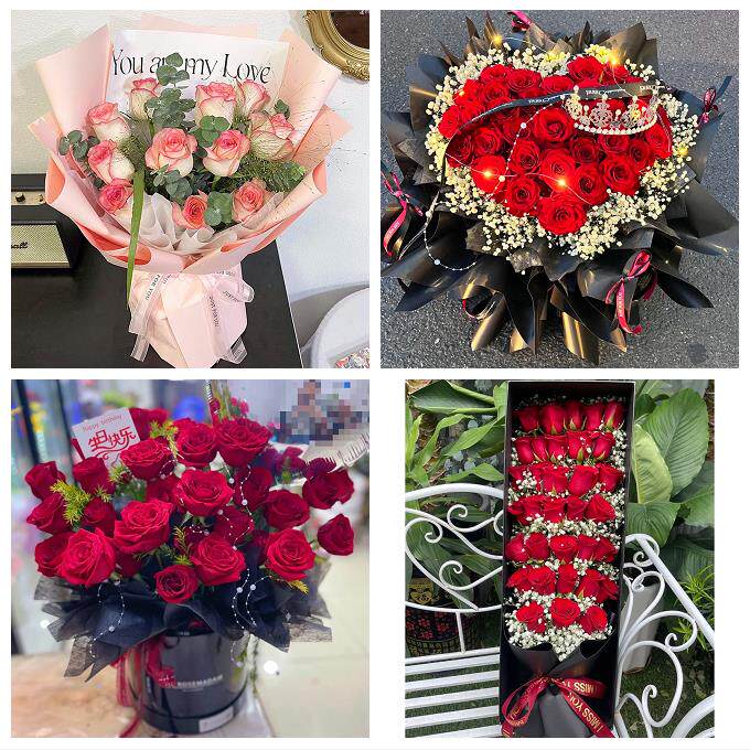 天津市红桥区咸阳北路丁字沽街鲜花店同城配送女神节玫瑰花束礼盒