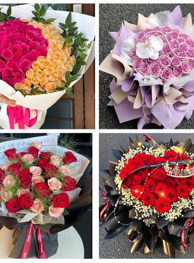安徽滁州市来安全椒定远凤阳县同城花店送女朋友玫瑰订生日鲜花束