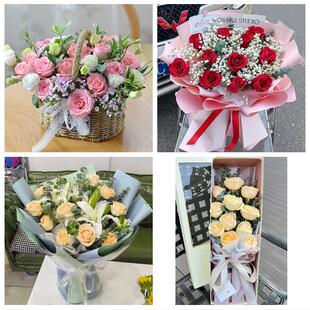 湖北鄂州市梁子湖区华容鄂城区同城鲜花店情人节玫瑰表白女友老婆