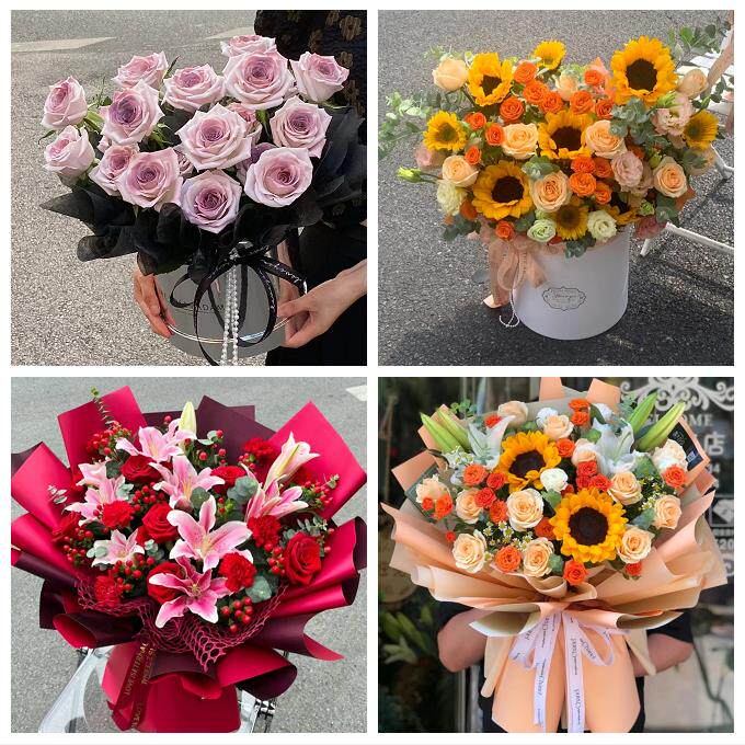 四川南充市南部县营山县蓬安县同城鲜花店向日葵玫瑰混搭生日花束