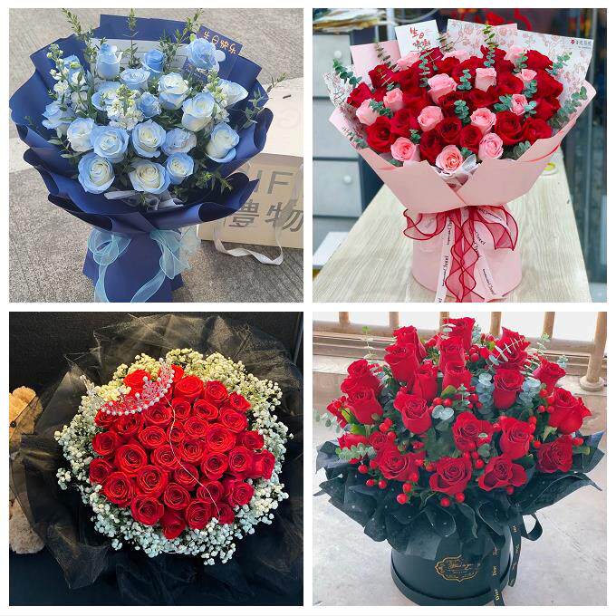 山东济宁市鱼台金乡嘉祥汶上县同城花店情人节送女友老婆玫瑰鲜花