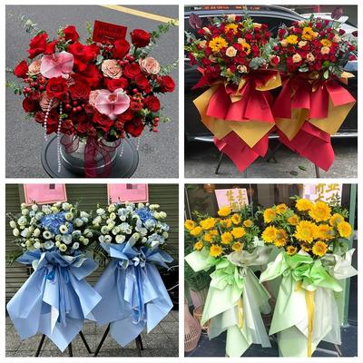 吉安万安安福永新县井冈山市同城花店送朋友新店鲜花大麦开业花篮