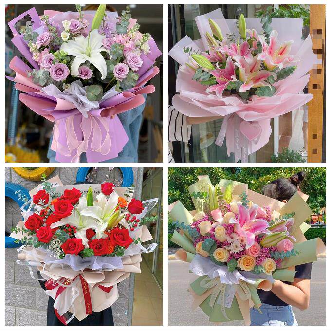 玫瑰香水百合送老婆朋友生日郑州市中原区二七管城金水区同城花店