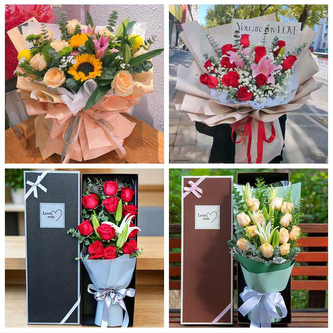 枣庄市台儿庄区山亭区滕州市鲜花店同城配送老婆香水百合玫瑰花束