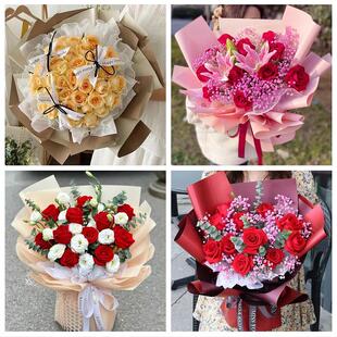 四川成都市蒲江县新津县简阳市同城鲜花店订33朵玫瑰送情人女朋友