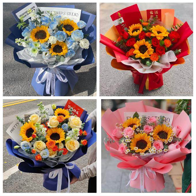 郑州市中原区二七管城金水区鲜花店同城配送玫瑰向日葵男女友生日