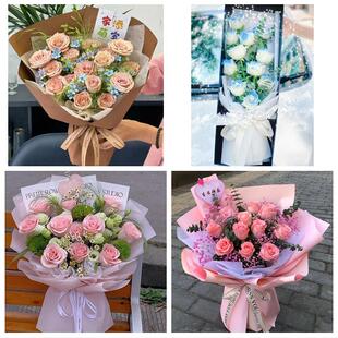 河北邢台新河县广宗平乡县威县同城鲜花店订33朵玫瑰送情人女朋友