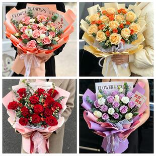 北京东城区东花市龙潭体育馆路同城花店送女朋友玫瑰订生日鲜花束