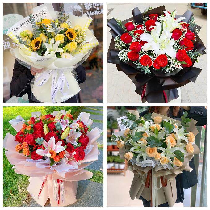 玫瑰香水百合送老婆朋友生日济宁市任城兖州区微山鱼台县同城花店