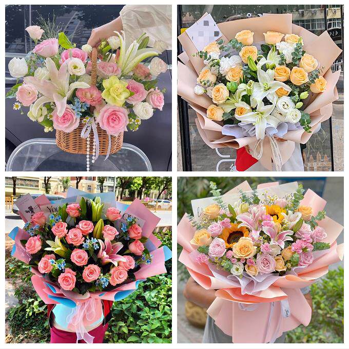 江苏苏州市虎丘区吴中区相城区鲜花店同城送玫瑰香水百合生日花束