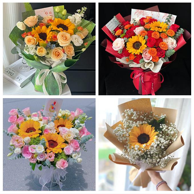 天津和平劝业场小白楼体育馆鲜花店同城配送玫瑰向日葵男女友生日